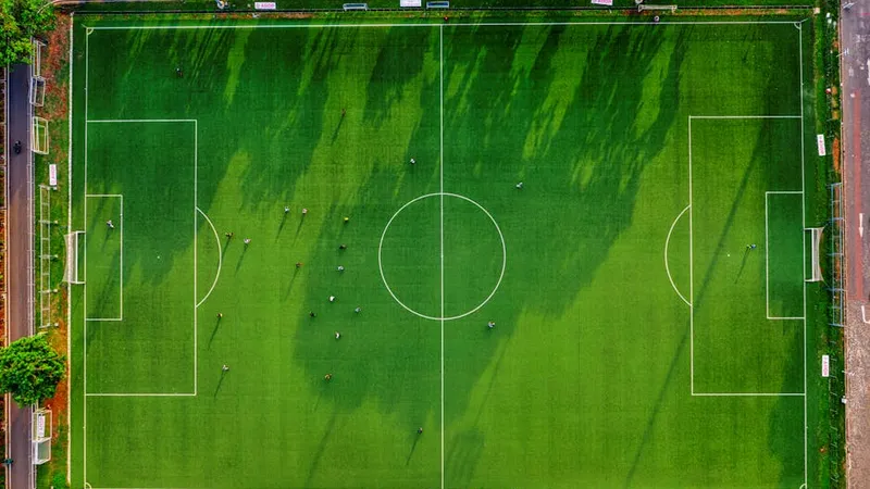 Engelske innhold i toppkvalitet stadion sett ovenfra