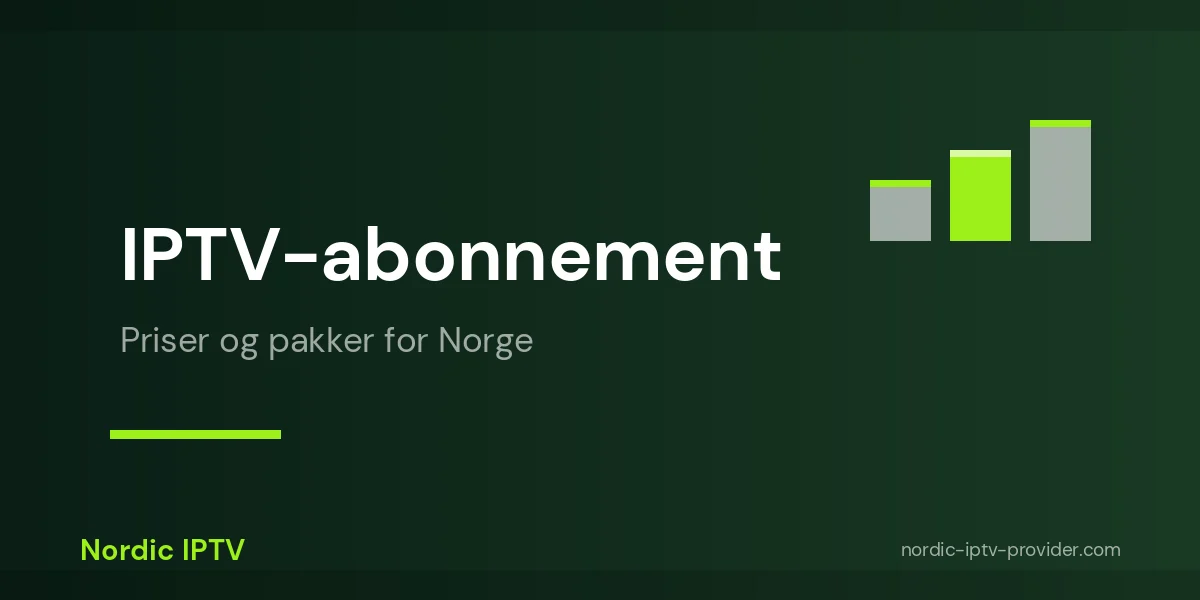 Oversikt over IPTV-abonnement og priser for det norske markedet