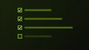 Sjekkliste før gratis prøveperiode på iptv, med de fleste punktene krysset av